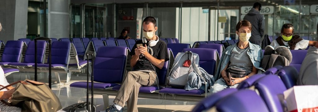 people quarantine at airport